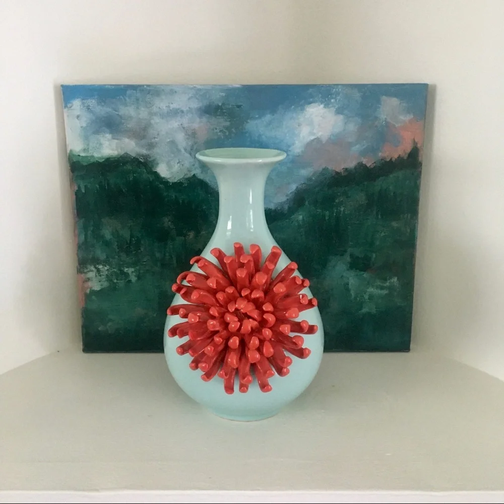 Anthropologie Chrysanthemum Vase